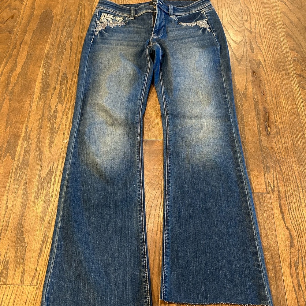 White House Black Market Blue Boot Cut Jeans
